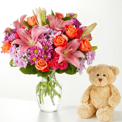One and Only Bouquet and Bear Bundle – BEN & NEVA'S FLOWERS, Grand Saline TX