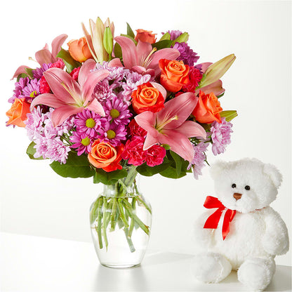 One and Only Bouquet and Bear Bundle – BEN & NEVA'S FLOWERS, Grand Saline TX