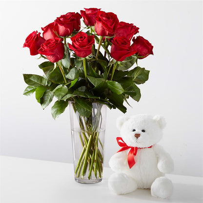 Romantic Long Stem Red Rose Bouquet Bundles – BEN & NEVA'S FLOWERS, Grand Saline TX