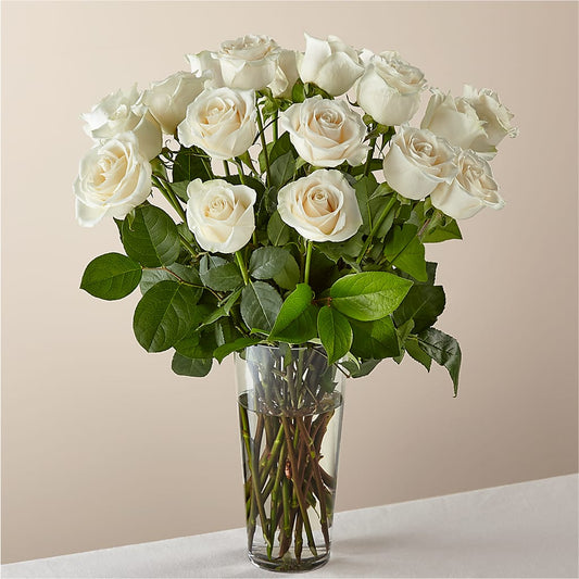 Long Stem White Rose Bouquet – BEN & NEVA'S FLOWERS, Grand Saline TX