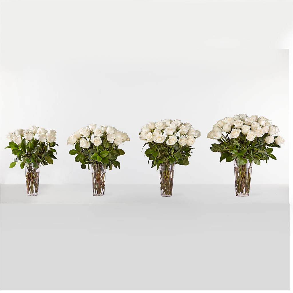 Long Stem White Rose Bouquet – BEN & NEVA'S FLOWERS, Grand Saline TX