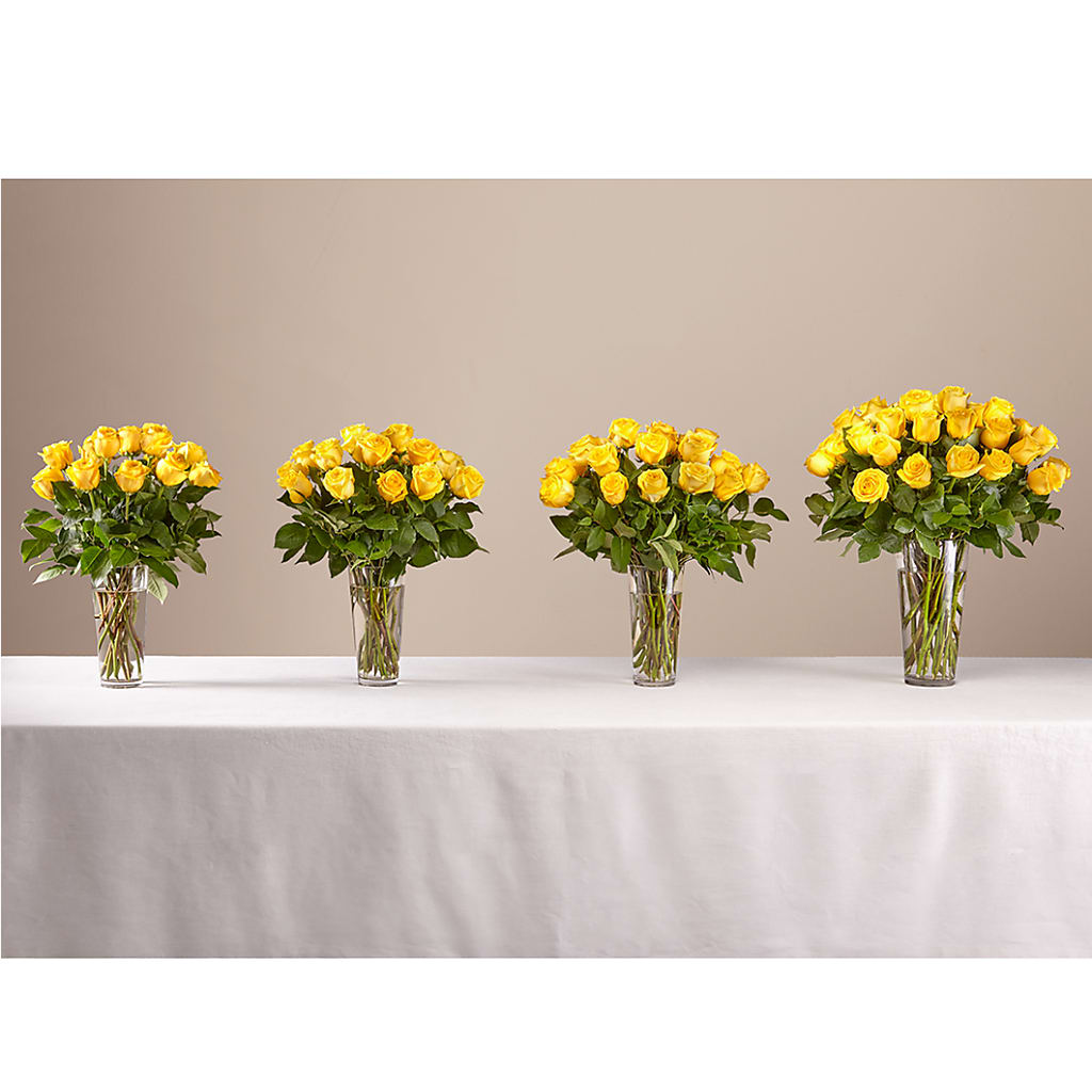 Long Stem Yellow Rose Bouquet – BEN & NEVA'S FLOWERS, Grand Saline TX