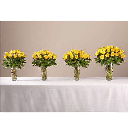 Long Stem Yellow Rose Bouquet – BEN & NEVA'S FLOWERS, Grand Saline TX