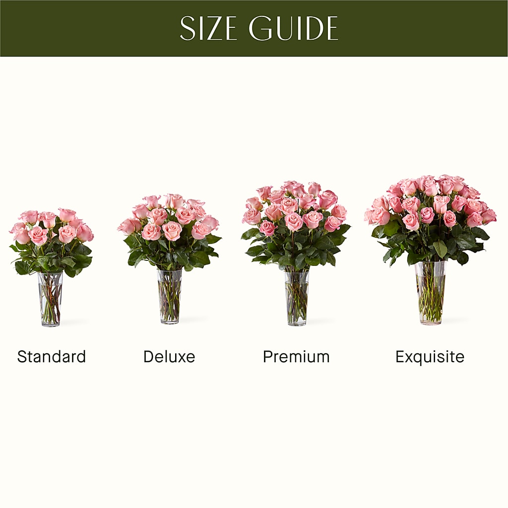 Long Stem Pink Rose Bouquet – BEN & NEVA'S FLOWERS, Grand Saline TX