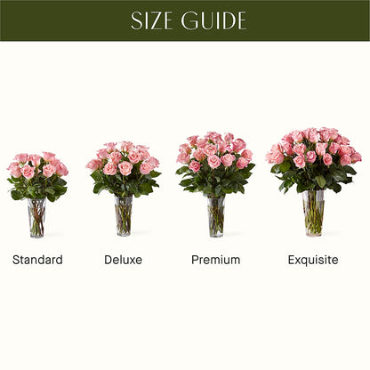 Long Stem Pink Rose Bouquet – BEN & NEVA'S FLOWERS, Grand Saline TX