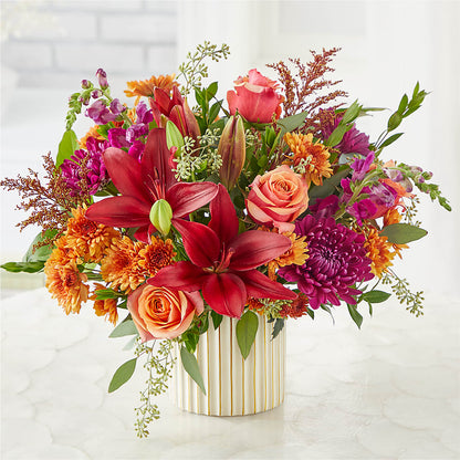 Burgundy Landscape Bouquet – BEN & NEVA'S FLOWERS, Grand Saline TX