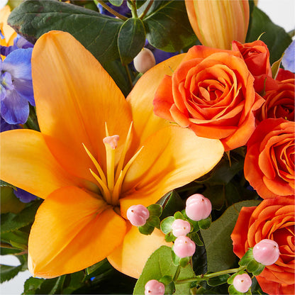 Radiant Citrus Bouquet – BEN & NEVA'S FLOWERS, Grand Saline TX