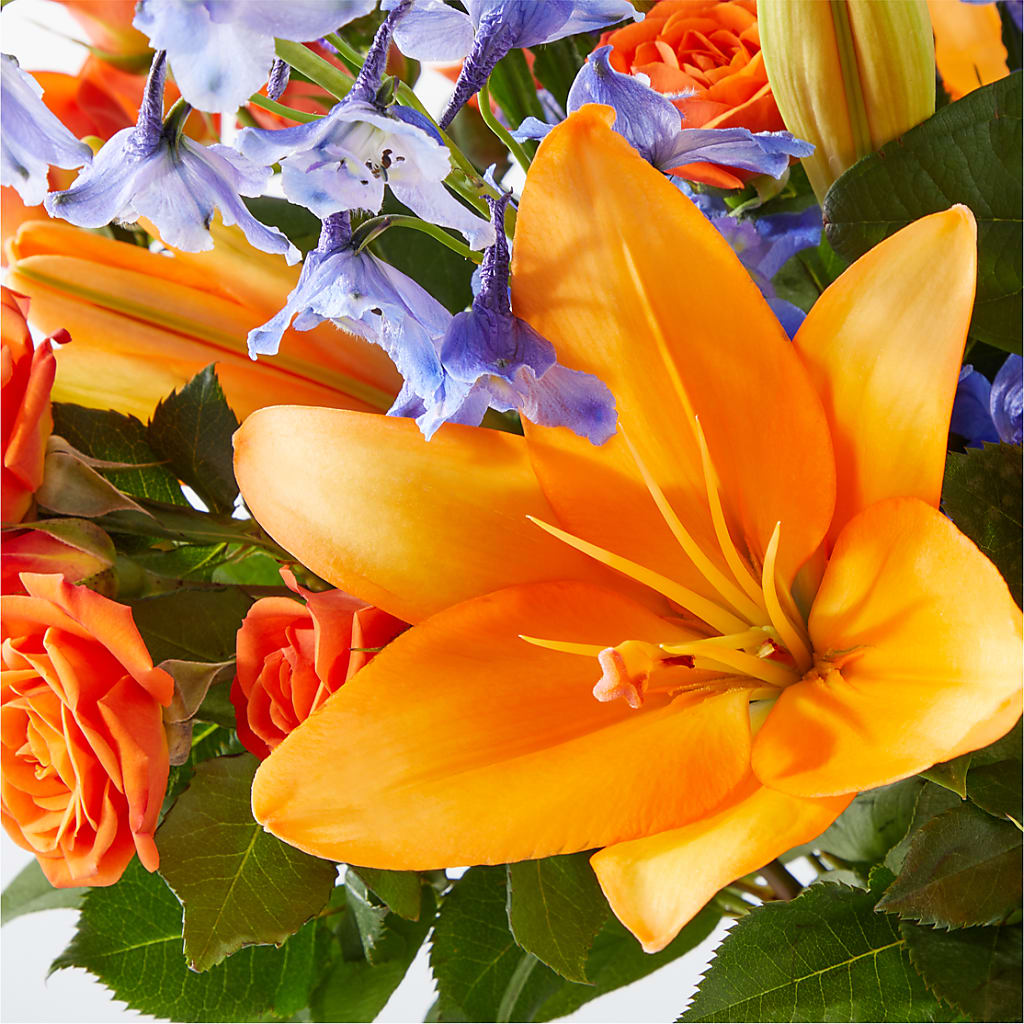 Radiant Citrus Bouquet – BEN & NEVA'S FLOWERS, Grand Saline TX