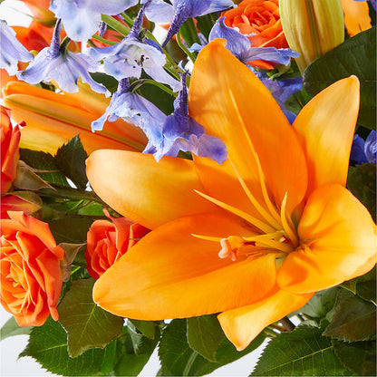 Radiant Citrus Bouquet – BEN & NEVA'S FLOWERS, Grand Saline TX