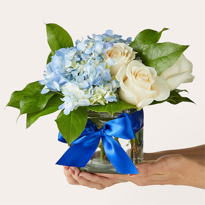 Sky Blue Delight Bouquet – BEN & NEVA'S FLOWERS, Grand Saline TX