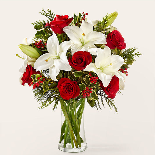 Sparkling Snowflakes Bouquet – BEN & NEVA'S FLOWERS, Grand Saline TX