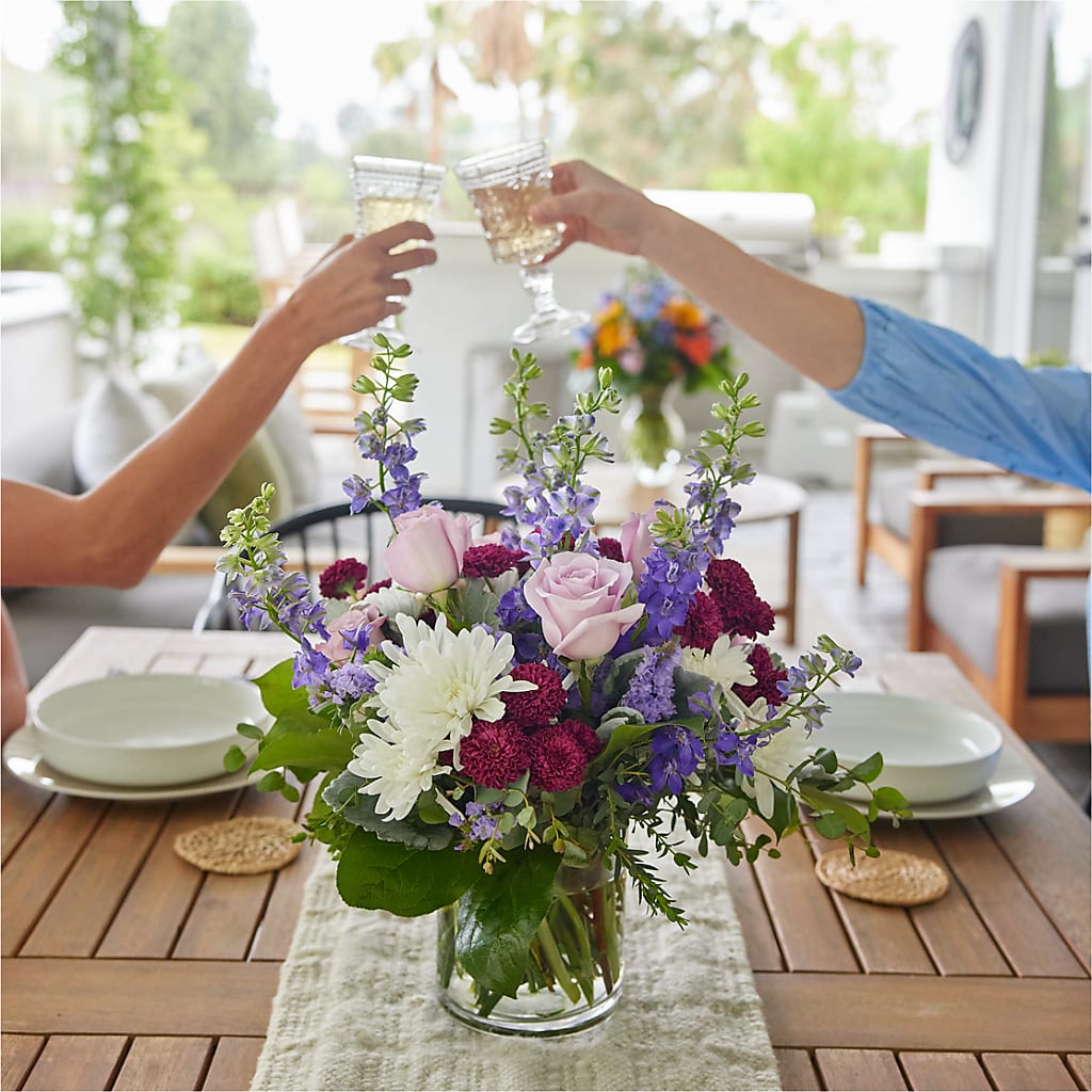 Violet Frost Bouquet – BEN & NEVA'S FLOWERS, Grand Saline TX