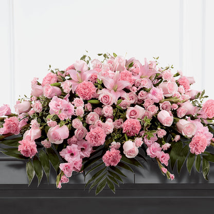 Garden of Comfort Casket Spray (Standard) – BEN & NEVA'S FLOWERS, Grand Saline TX