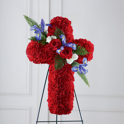 Faithful Hero Floral Cross – BEN & NEVA'S FLOWERS, Grand Saline TX