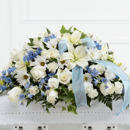 Tender Treasure Casket Spray – BEN & NEVA'S FLOWERS, Grand Saline TX
