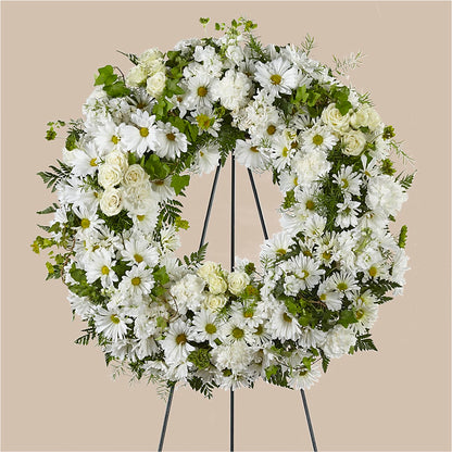 Faithful Wishes Wreath – BEN & NEVA'S FLOWERS, Grand Saline TX