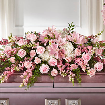 Life & Remembrance Casket Spray – BEN & NEVA'S FLOWERS, Grand Saline TX