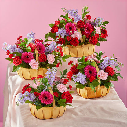 Pink Picnic Basket – BEN & NEVA'S FLOWERS, Grand Saline TX