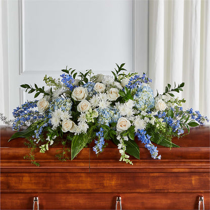 Timeless Essence Casket Spray – BEN & NEVA'S FLOWERS, Grand Saline TX
