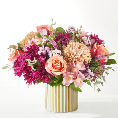 Berry Cobbler Bouquet with Ivory Vase – BEN & NEVA'S FLOWERS, Grand Saline TX