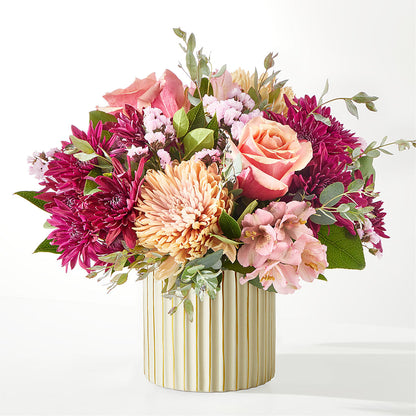 Berry Cobbler Bouquet with Ivory Vase – BEN & NEVA'S FLOWERS, Grand Saline TX