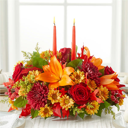Autumn's Embrace Centerpiece – BEN & NEVA'S FLOWERS, Grand Saline TX